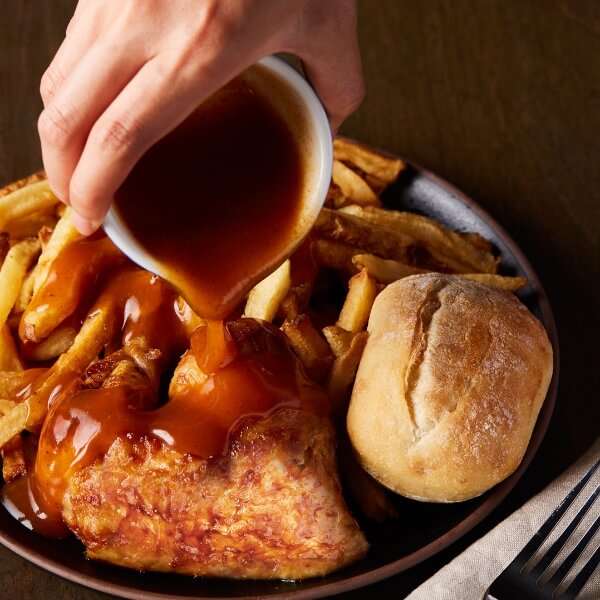 Rotisserie Chicke and Sauce